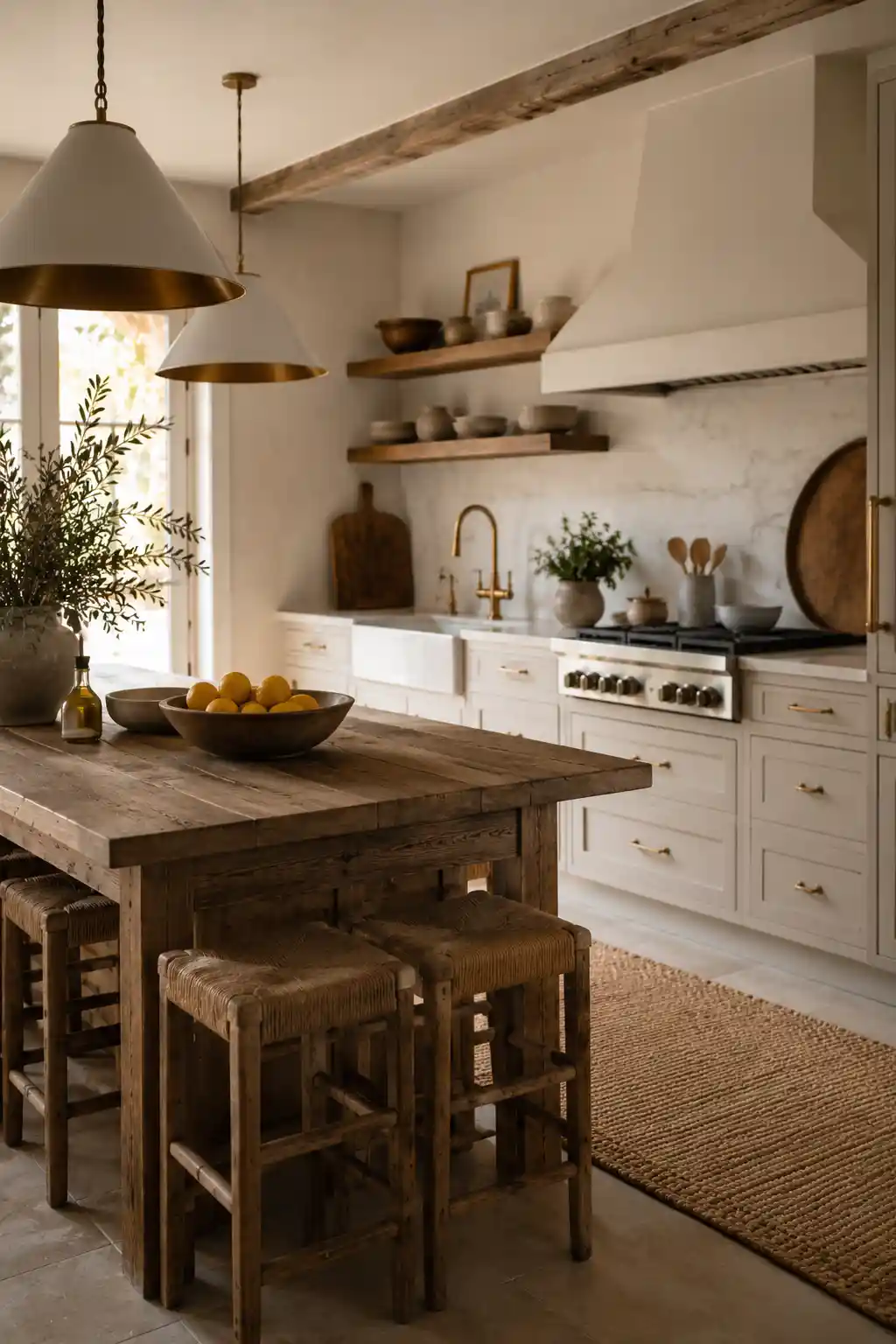 Modern Farmhouse Hybrid with Earthy Tones