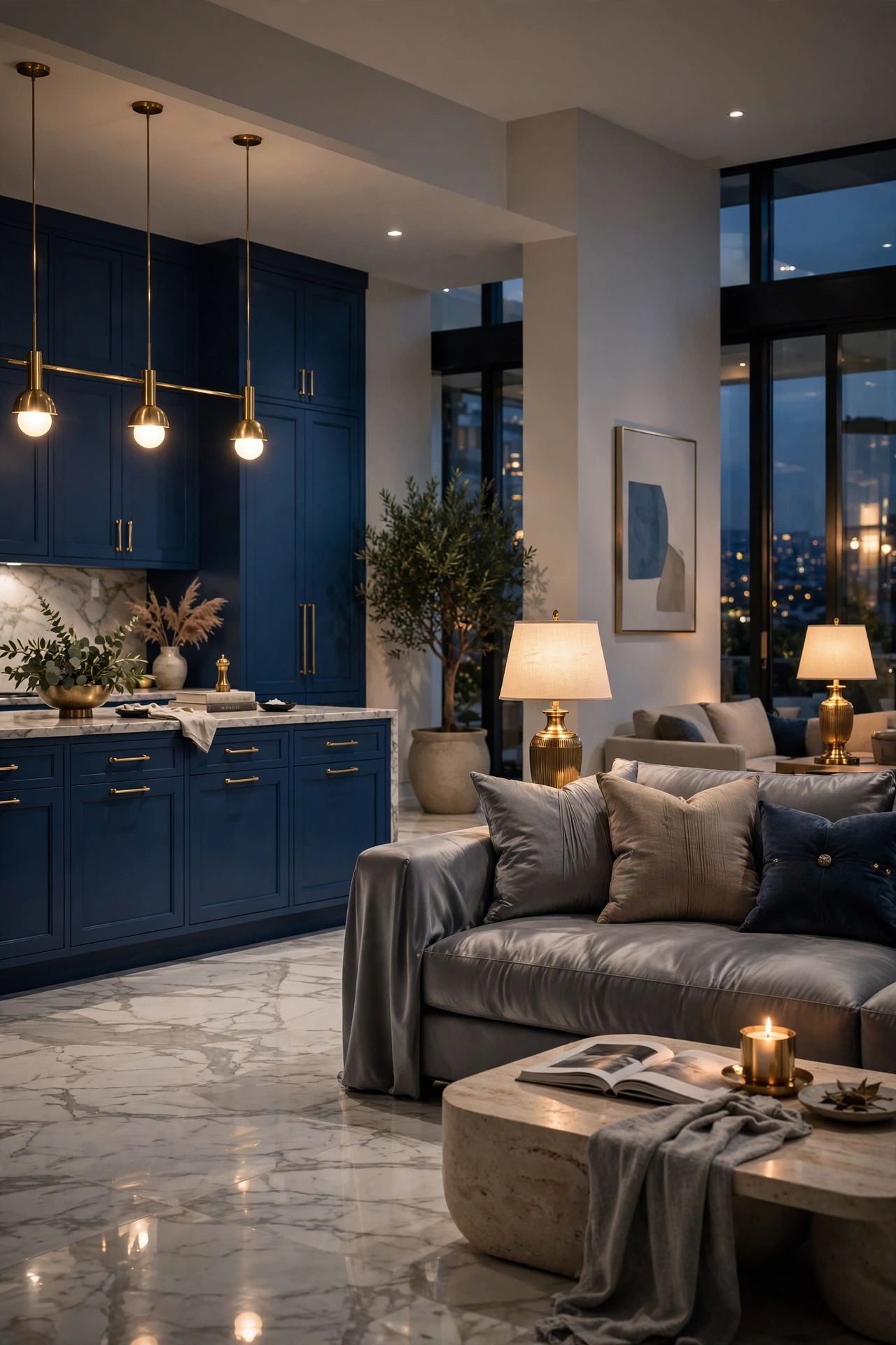 Deep Indigo Sophistication