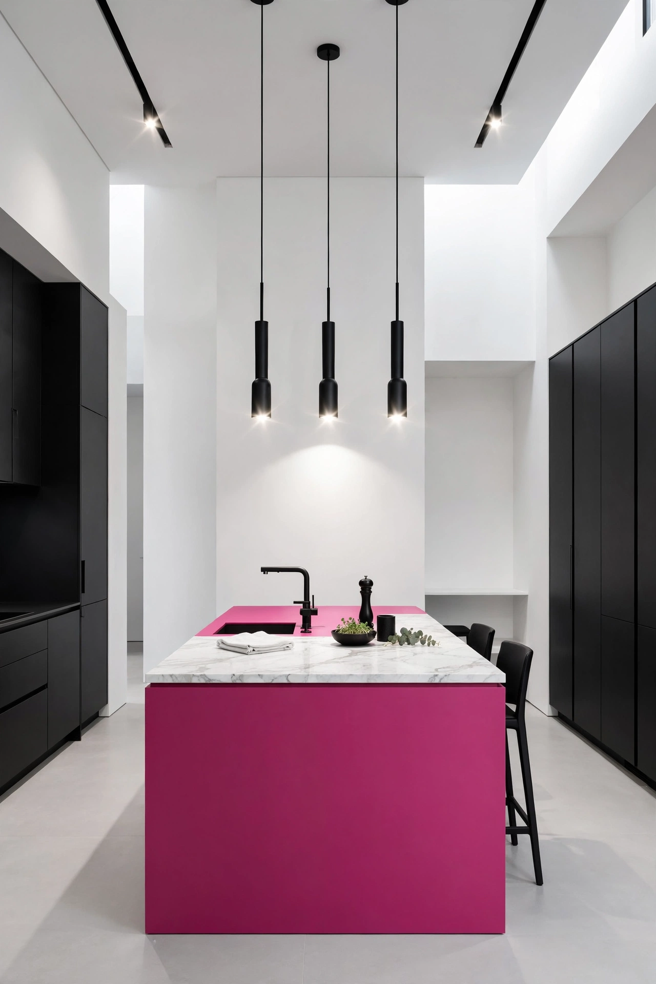 Magenta Accent Focal Point