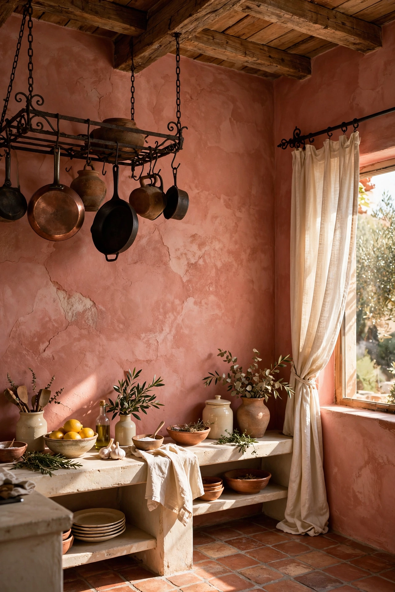 Terracotta Pink Rustic