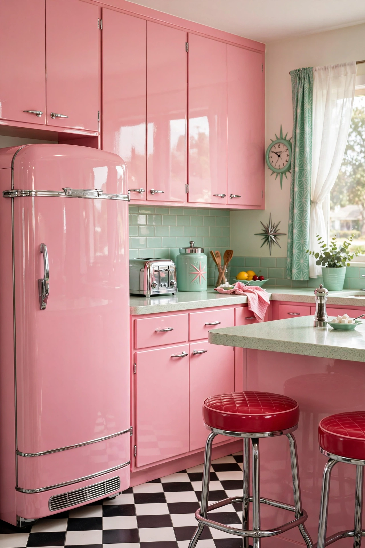 Pastel Pink Retro Revival