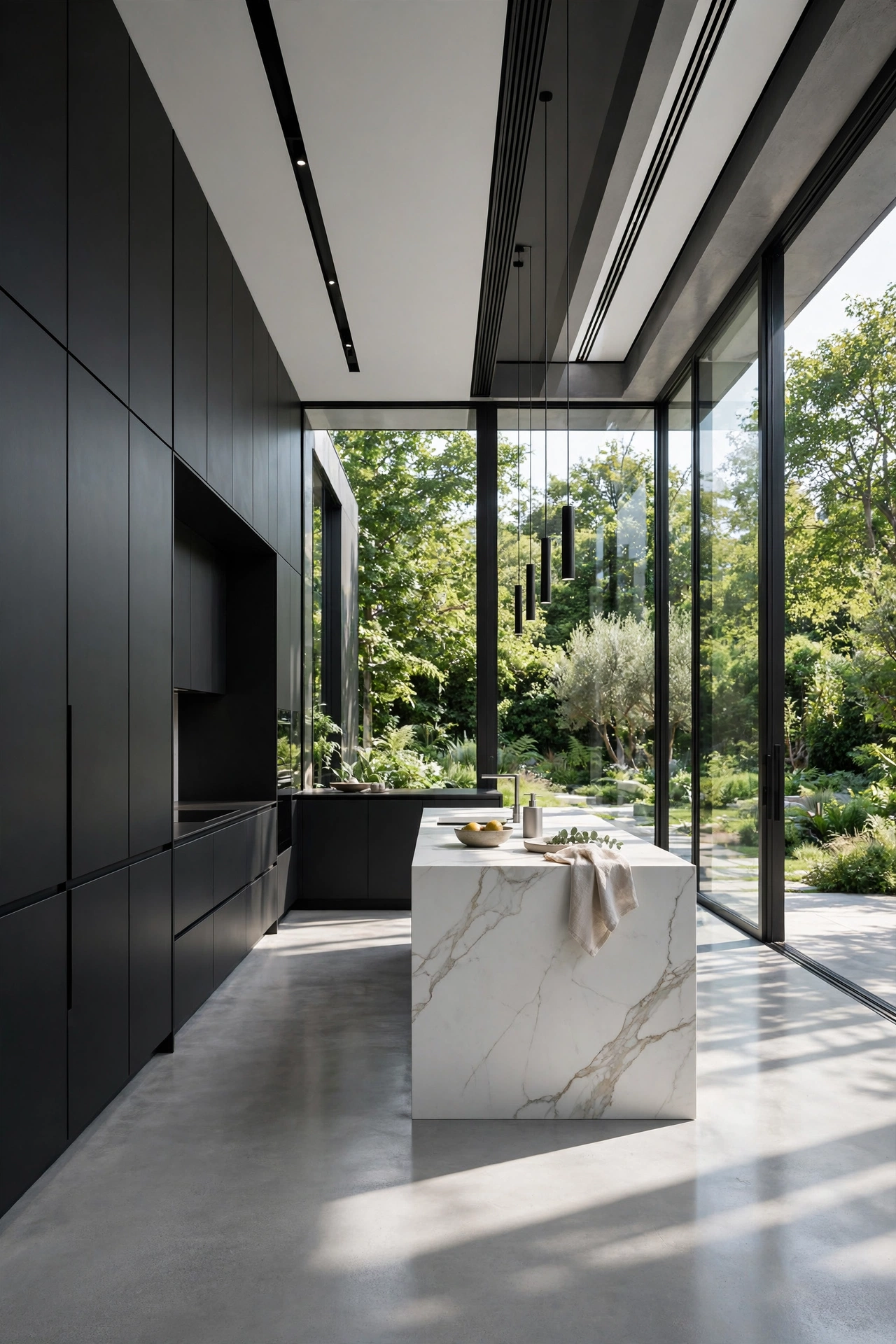 Sleek Modernity and Glass Walls