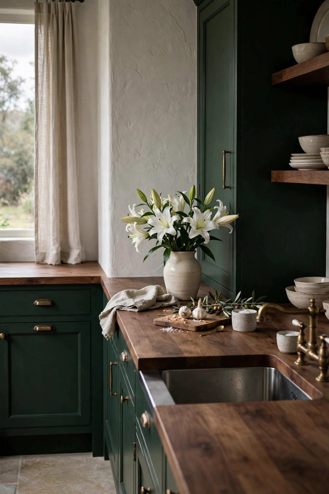 Moody Elegance with Forest Green Tones