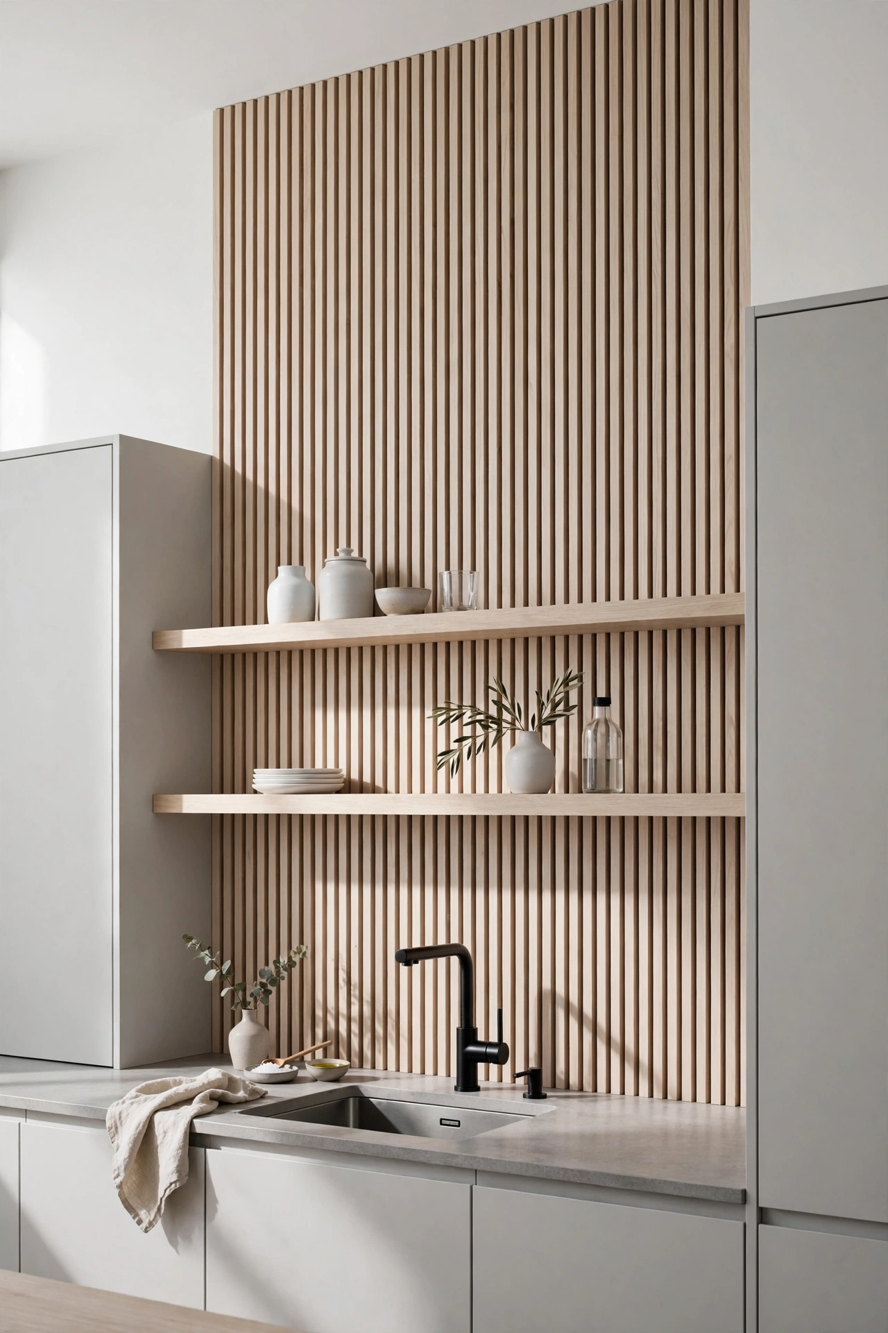 Scandinavian Vertical Slat Texture