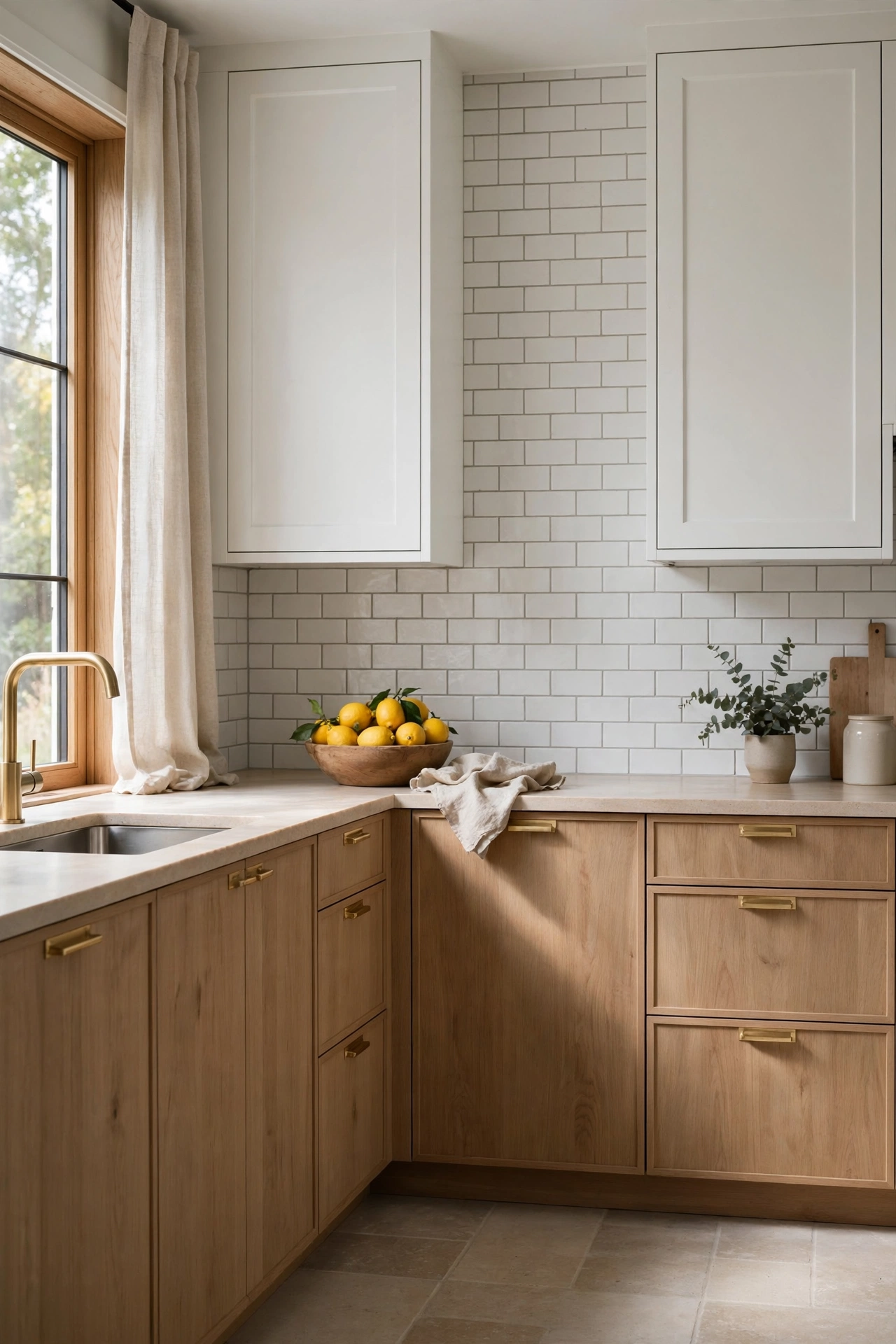 Organic Warmth with Scandinavian Wood and White