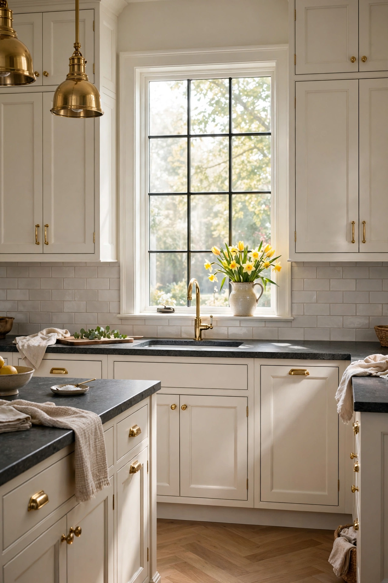 Transitional Elegance with Brass Accents
