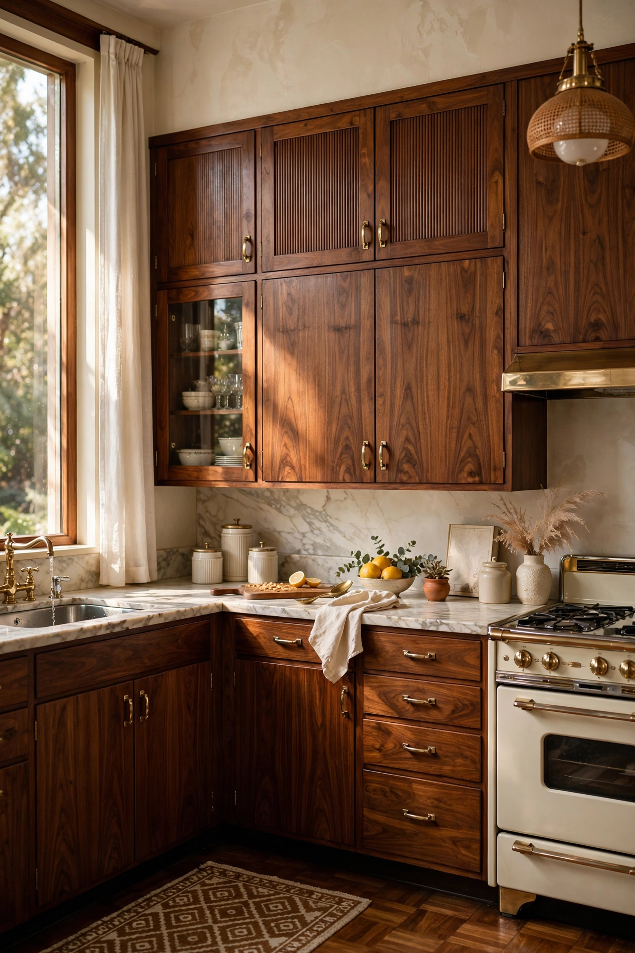 Embrace Rich Wood Cabinetry